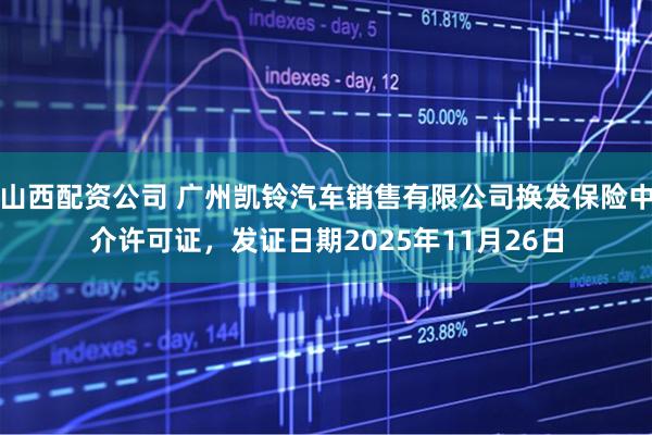 山西配资公司 广州凯铃汽车销售有限公司换发保险中介许可证，发证日期2025年11月26日