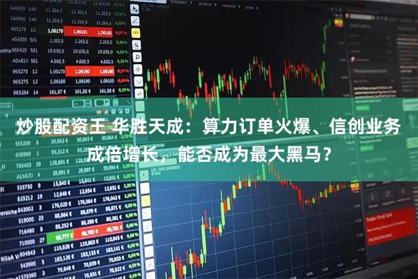 炒股配资王 华胜天成：算力订单火爆、信创业务成倍增长，能否成为最大黑马？